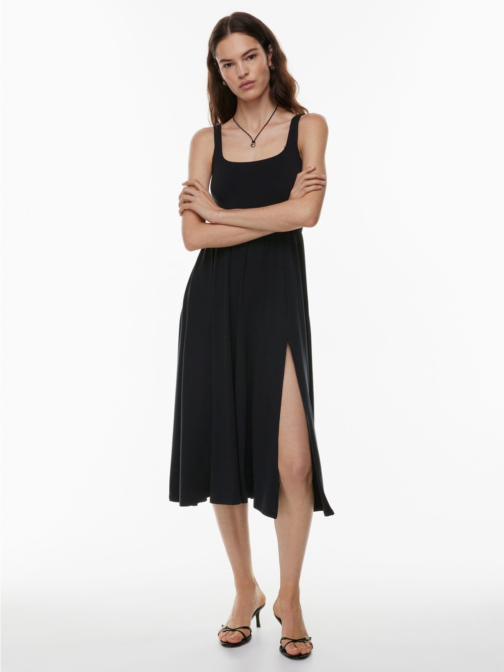 Wilfred Black Market Slit Dress, small